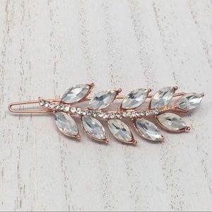 BOHO ✨ Crystal ✨ Leaf Jeweled Hair Clip